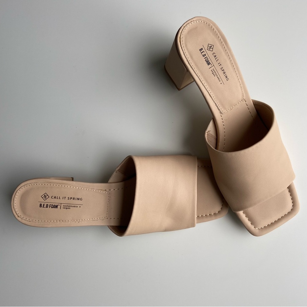 Call It Spring - Tan Heels - Modern Minimalist Design